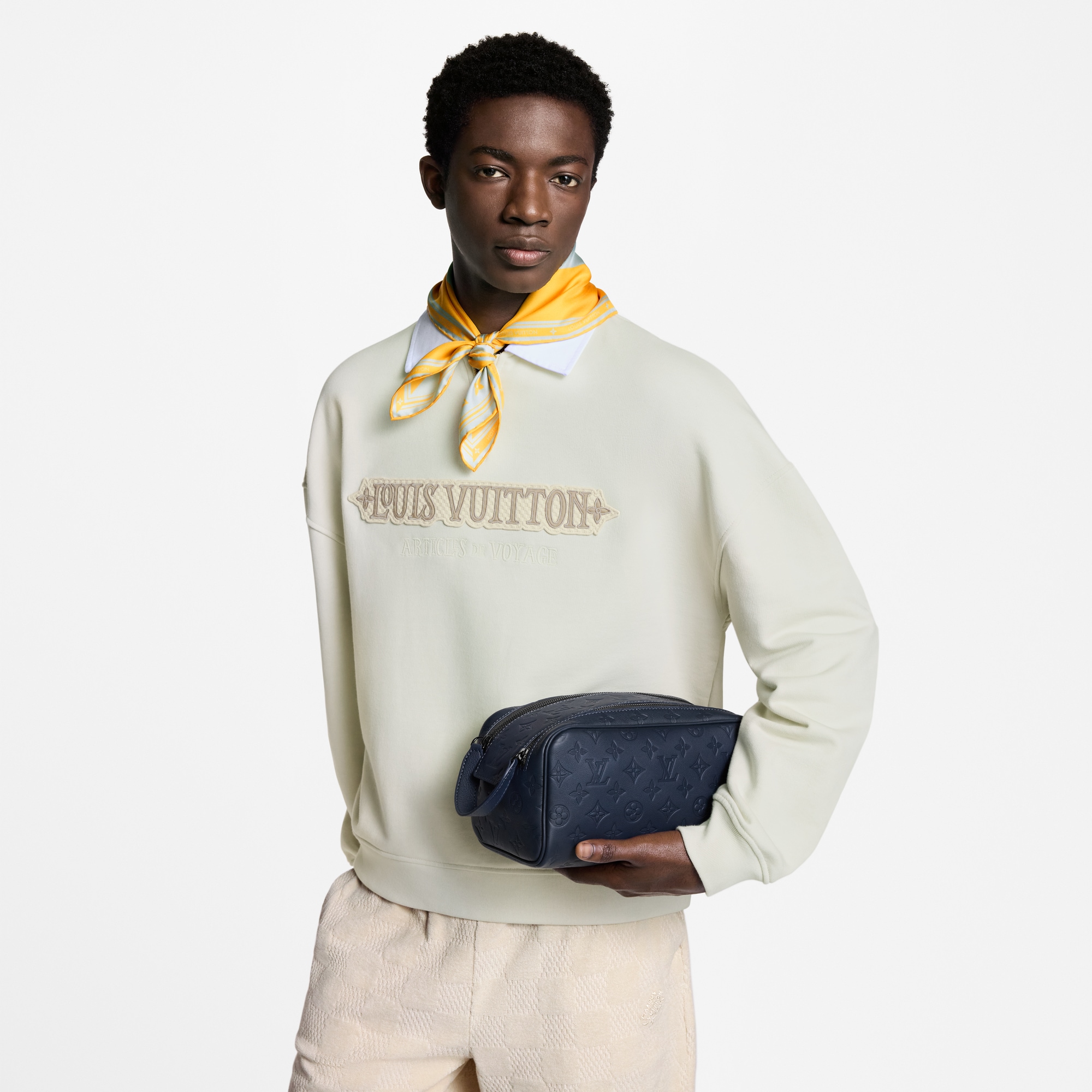 LouisVuitton バンダナ 3枚セット モノグラム 試着のみの新品同様 ▽LOUIS VUITTON/ルイヴィトン/モノグラム バンダナ セットアップ